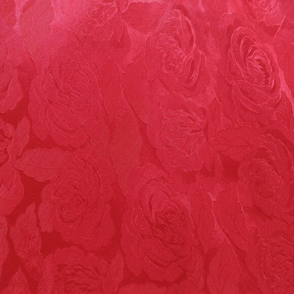 Private Luxuries 100% Silk Chemise Slip Dress Red Rose Women L Romantic Feminine - Picture 3 of 5